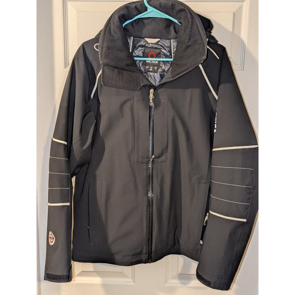 Arctica Winter Coat Men's Medium Black Hooded Waterproof Ski Snowboard Jacket